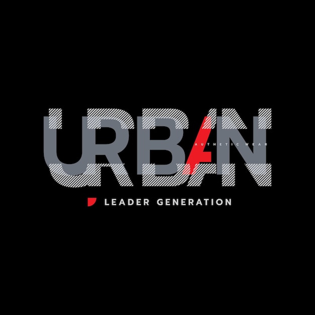 Urban tshirt and apparel design