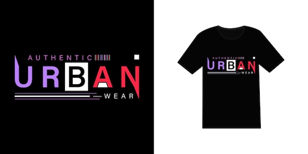 Urban unique and stylish tshirt apparel design