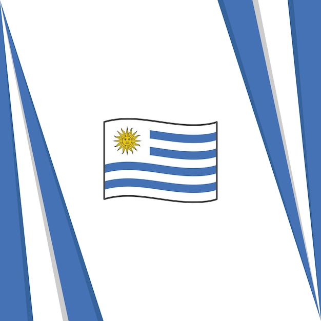 Uruguay Flag Abstract Background Design Template Uruguay Independence Day Banner Social Media Post Uruguay Flag