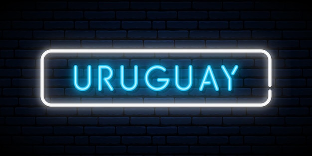 uruguay neon sign