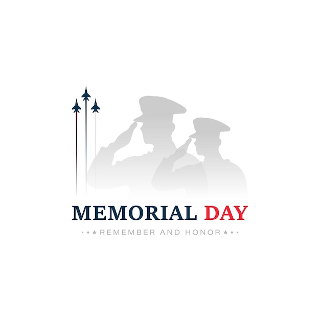 Vector us memorial day vector illustration