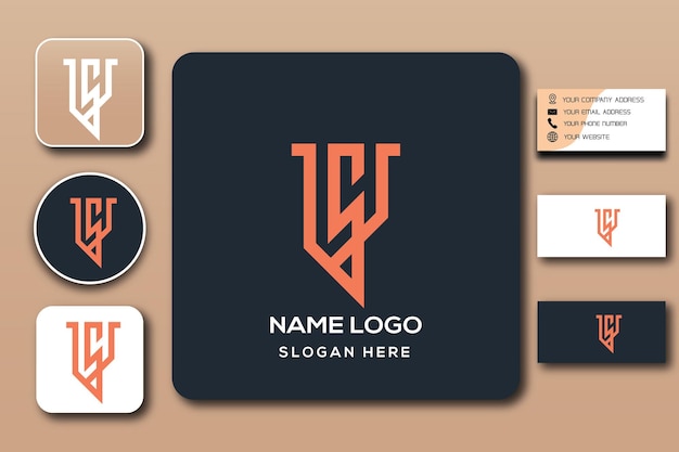 us monogram logo template