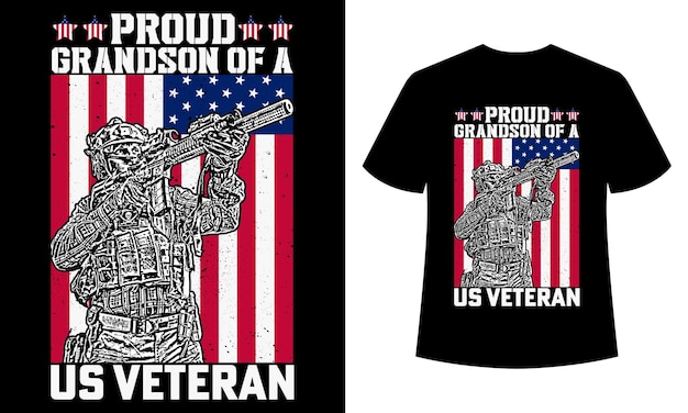 Us Veteran T-Shirt Design