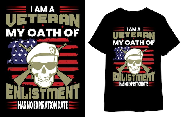 USA army t-shirt vector template design with vintage usa grunge flag design. Veteran remember and ho