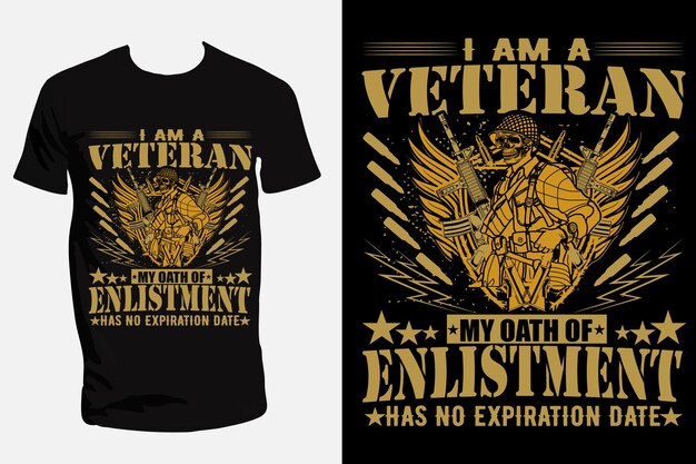 USA  army veteran t-shirt design or us veteran poster design or us military shirt design