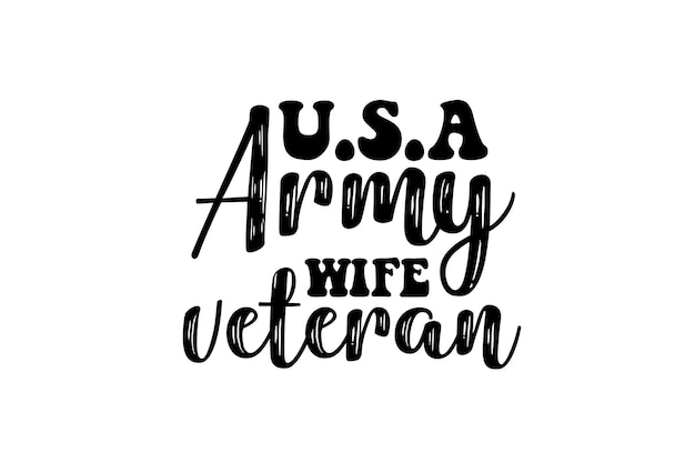 usa army wife veteran SVG