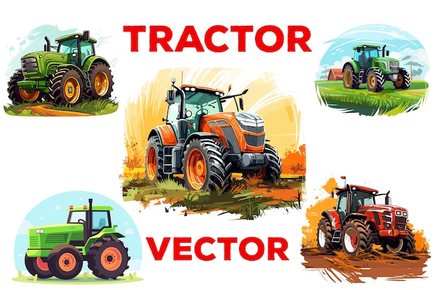 USA farming tractor vector tractor clipart tractor download