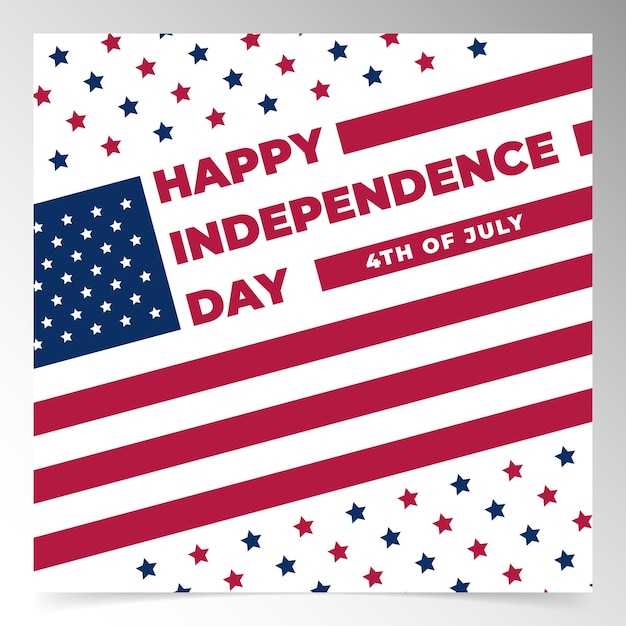 usa independence day background design template