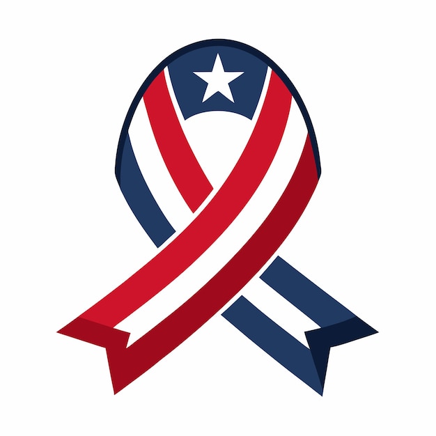 USA patriotic ribbon vector design vector illustration