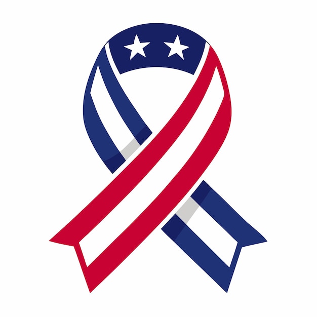 USA patriotic ribbon vector design vector illustration