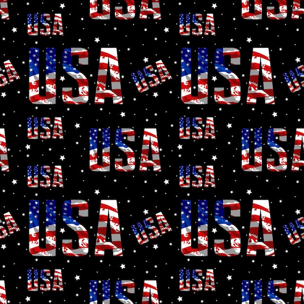 USA seamless pattern vector design