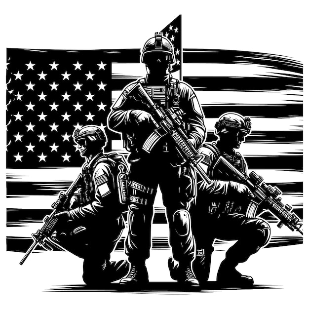 Usa Soldier Patriot Veteran Silhouette Svg FilesSoldier Svgveteran gift