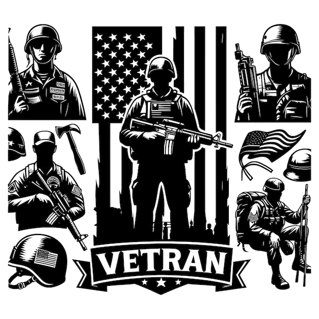 Usa Soldier Patriot Veteran Silhouette Svg FilesSoldier Svgveteran gift