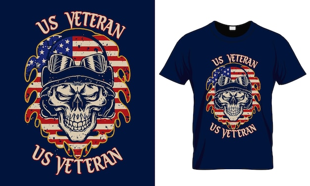 USA Veteran Eagle Skull Jamaica Flag Animal Typography Tshirt Design