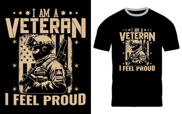 Vector usa veteran tshirt design