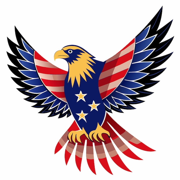 Vector usas symbolic eagle brand logo vector