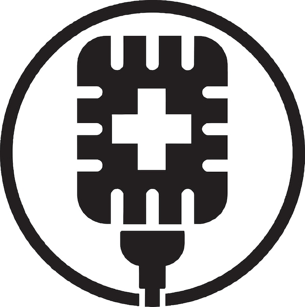 USB Microphone Vector Logo Icon