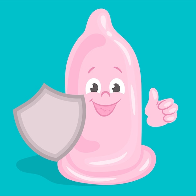 Use a condom to safe sex and good health banner