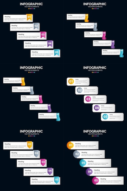 Use our vector infographics pack to enhance your presentation