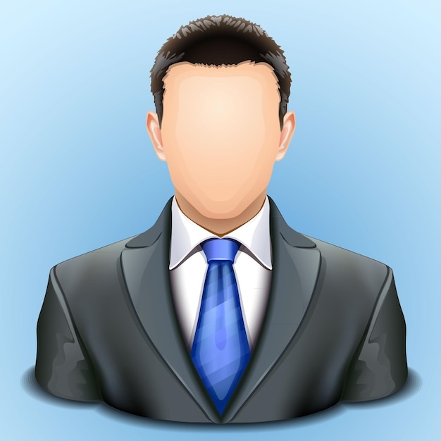 user icon of man in business suit