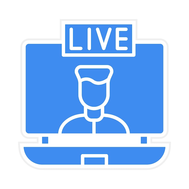 User Live Streaming Vector Illustration