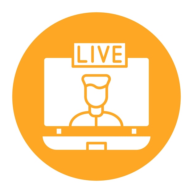 User Live Streaming Vector Illustration