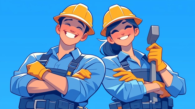 Using Construction Worker Images in Design