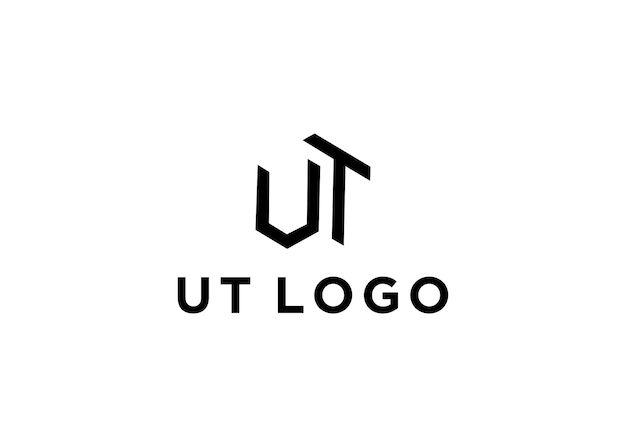 ut logo design vector illustration