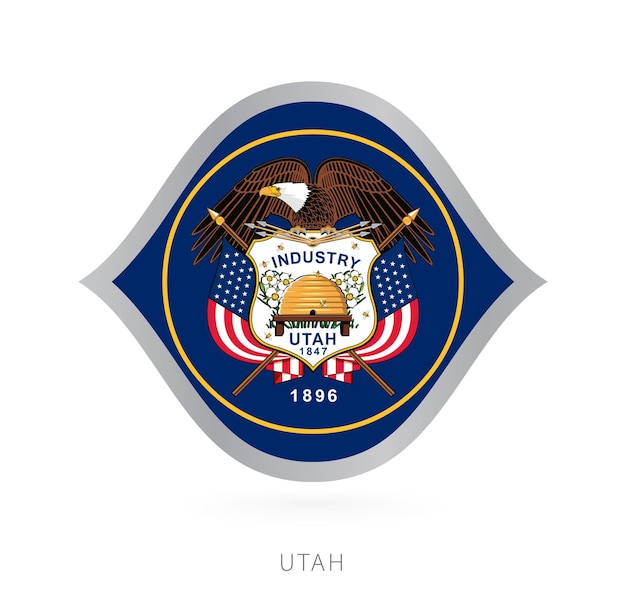 Utah national team flag in style for international basketball competitions