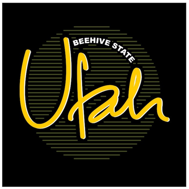 Utah Vintage typography design in vector illustration tshirt clothing and other uses