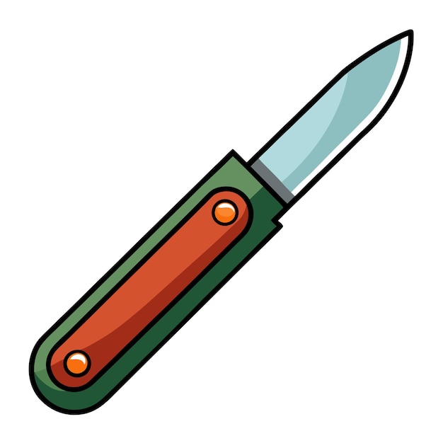 utility knife clipart vector art and illustration