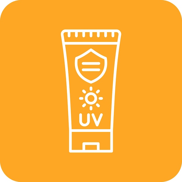 Vector uv protection icon