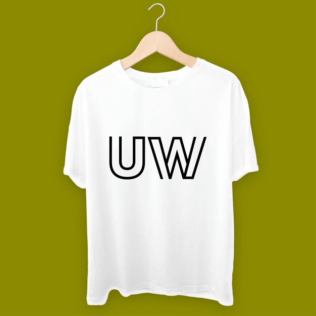 Vector uw white tshirt workwear