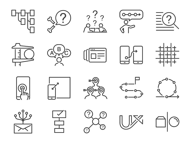 UX icon set