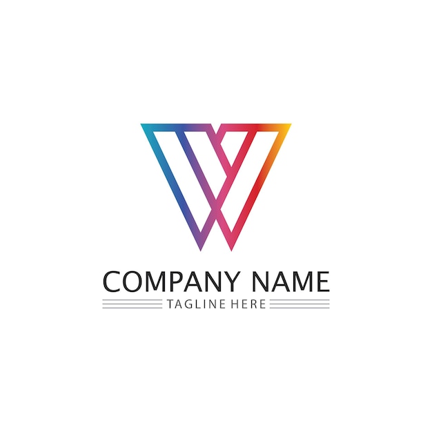 V Letter Lightning Logo Template