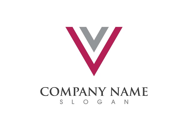 V Letter Logo Business Template