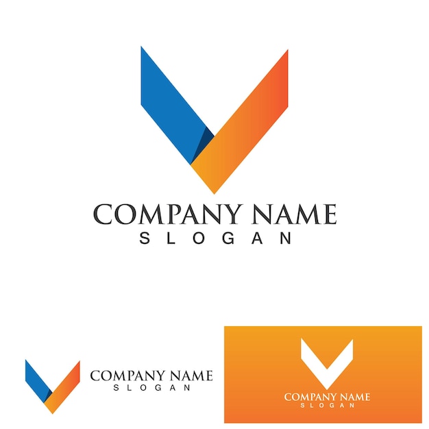 V Letter Logo and symbol vector template