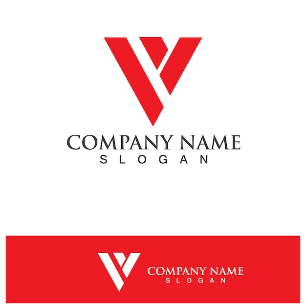 V Letter Logo Template vector