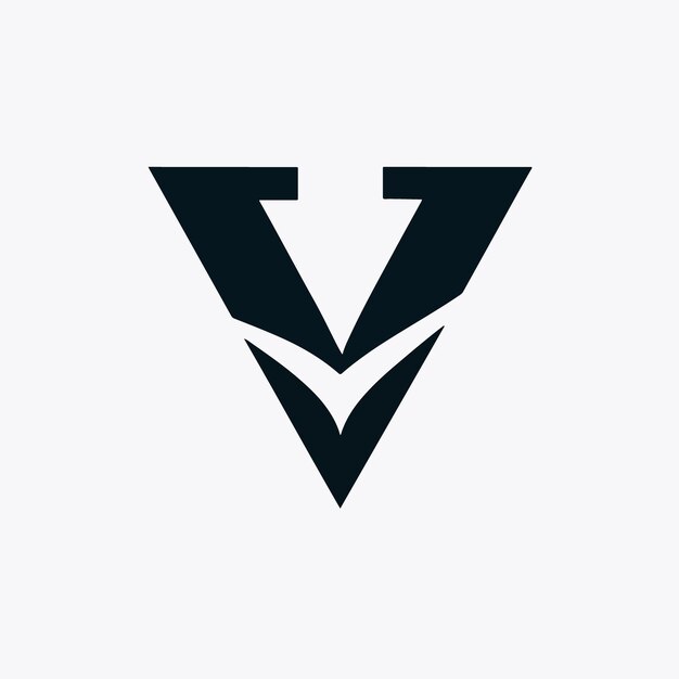 Vector v letter logo