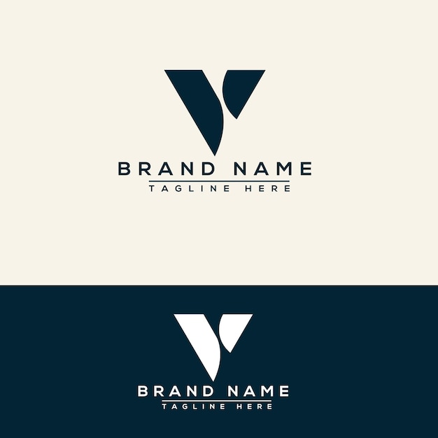 V Logo Design Template Vector Graphic Branding Element.