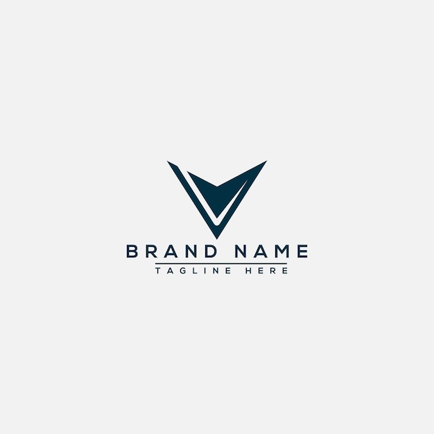 V Logo Design Template Vector Graphic Branding Element.