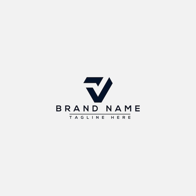 V Logo Design Template Vector Graphic Branding Element