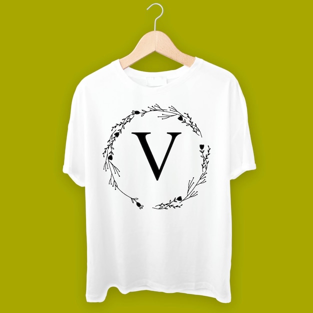 V tshirt vector