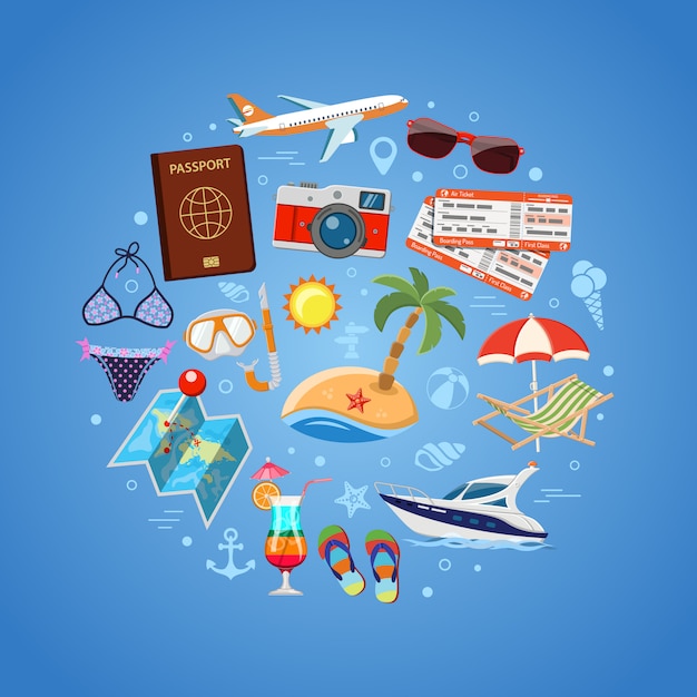 Vacation and Tourism Concept