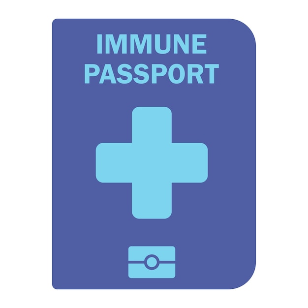 Vaccinated health passport. Travel immune passport. Paper document to show that a person has been vaccinated with the Covid-19 vaccine. Immunity paper document from coronavirus