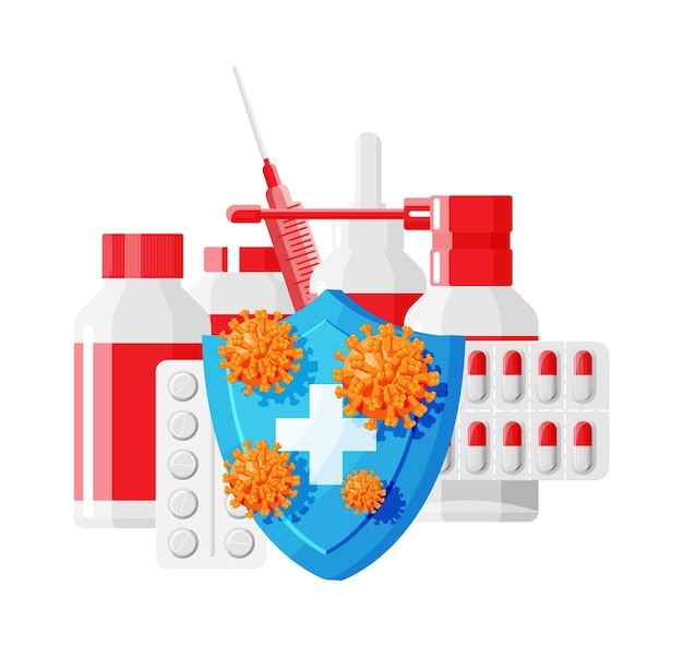 Vaccination and immunity concept