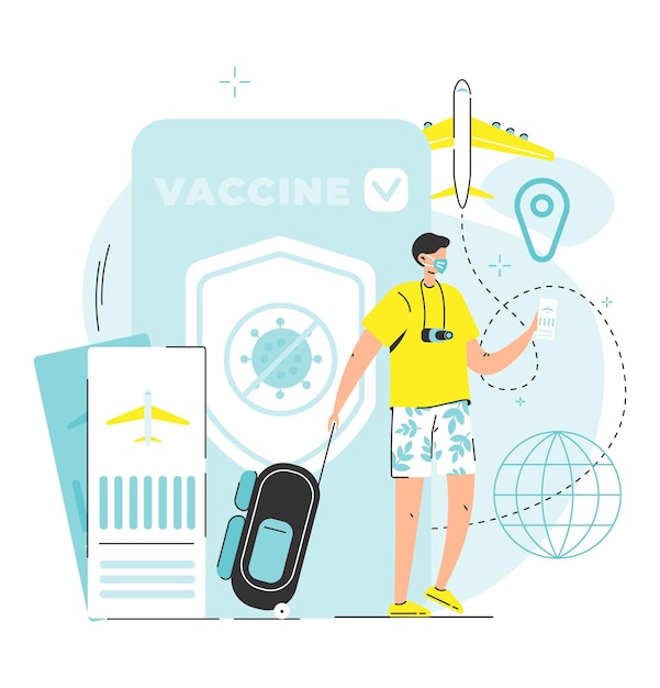 Vector vaccination for safety travel and access abroad scene