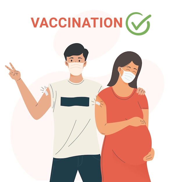 Vaccine pregnant family couple Vaccination