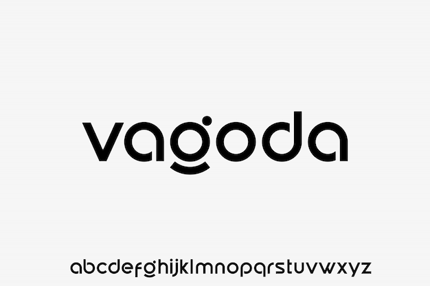 Vector vagoda, geometric shape  font vector typeface alphabet typeset