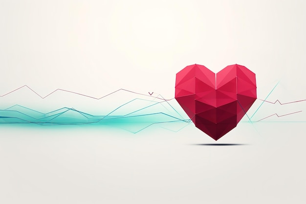 Valentine Background With Heart And Paper Vector Illustration